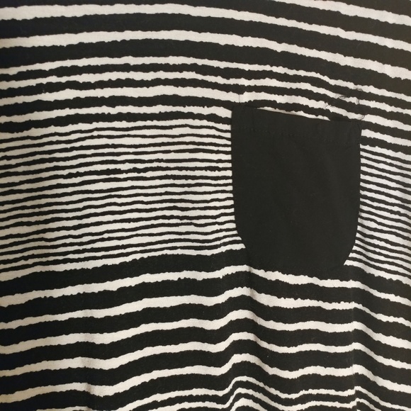 Anne Klein Striped Layered Tee with Pocket - Picture 2 of 4